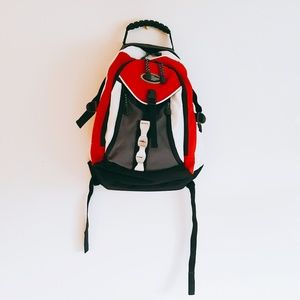 REDMOND College Travel Colorblock Backpack, red